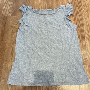 Small LOFT Heather gray soft sleeveless tee.